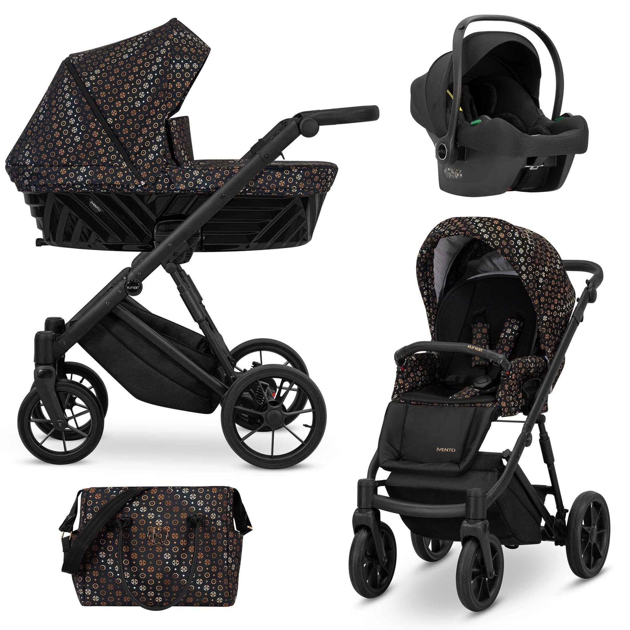 Kinderwagen Kunert Ivento 3in1 - Farbe: Black Style