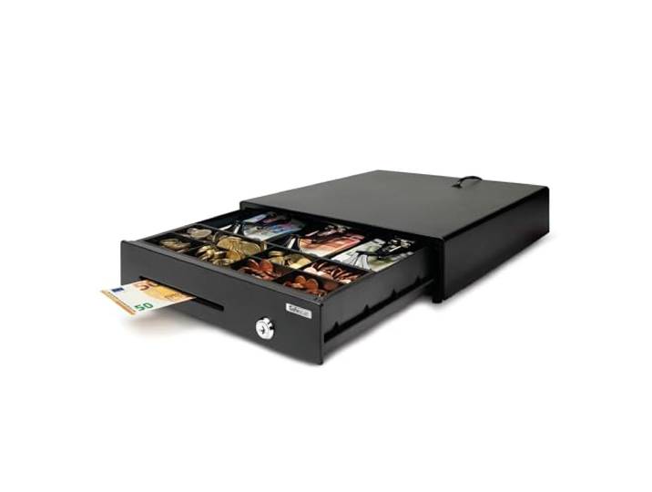 Safescan LD-3336 tiroir-caisse faible usage qui stocke votre argent en toute sécurité - Tiroir avec 3 emplacements billets et 8 emplacements pièces - Avec connexion RJ-12 - Tiroir de 33 x 36 x 10 cm