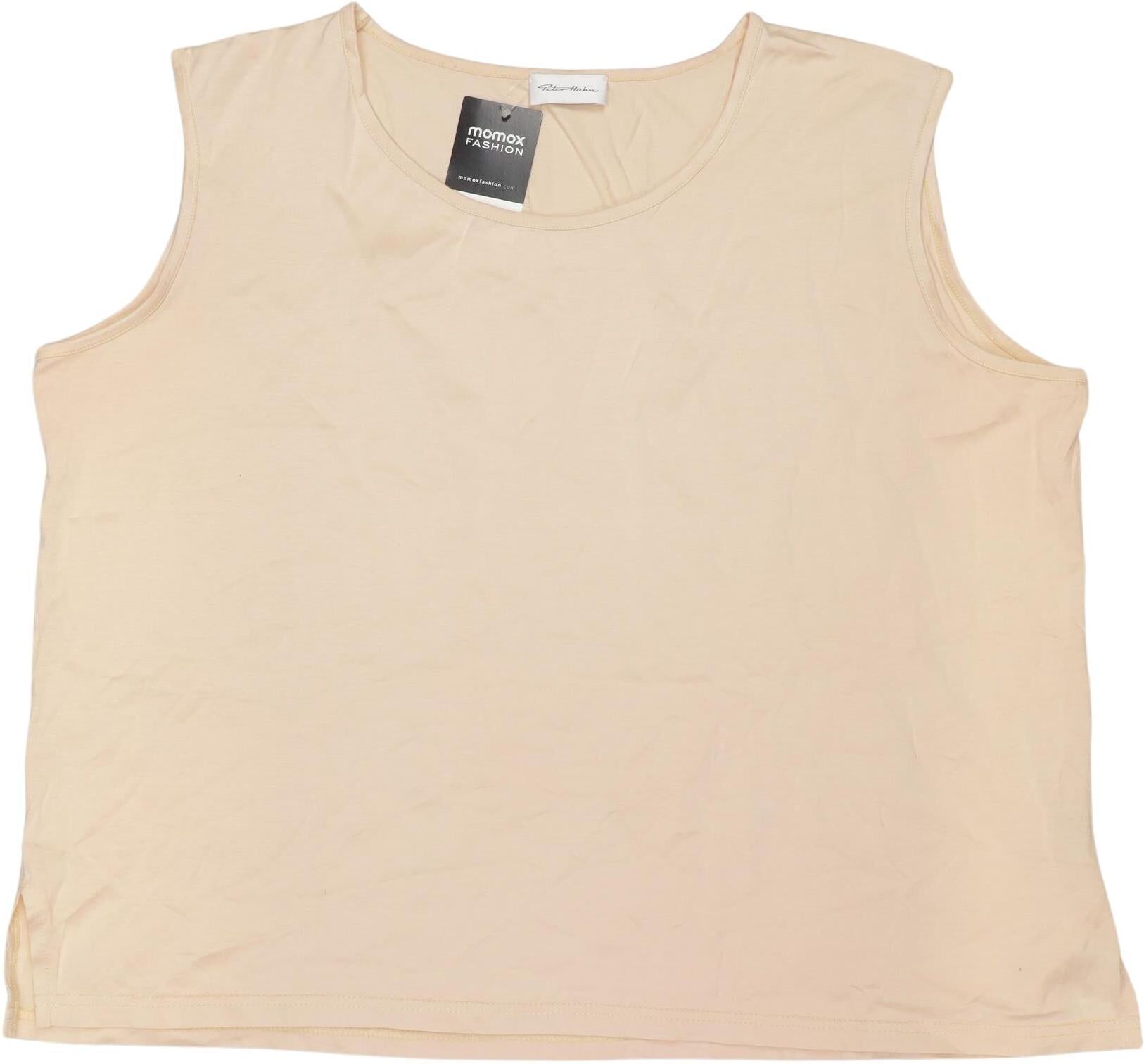 Peter Hahn Damen Top, Beige, Gr. EU 48, Baumwolle - Second Hand