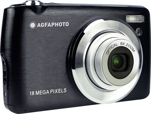 AgfaPhoto Realishot DC8200 Digitalkamera 18 Megapixel Opt. Zoom: 8 x Schwarz inkl. Akku, inkl. Tasche Full HD Video, Integrierter