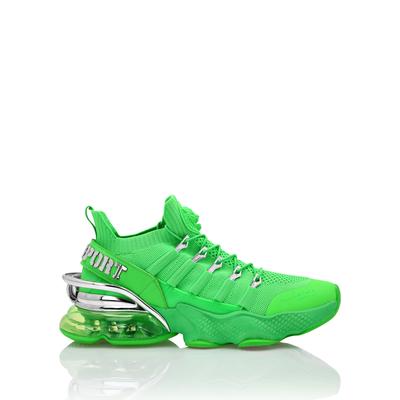 Sneaker PLEIN SPORT "Tiger", Damen, Gr. 38, Normalschaft, grün (27, acidgrün), Schuhe Sneaker