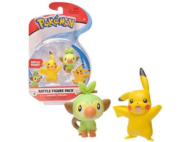 Bandai Pokémon-Pack met 2 figuren 3-5 cm Pikachu & Ouistempo, WT97625