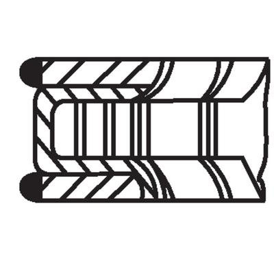 MAHLE Kolbenringsatz 01568n1