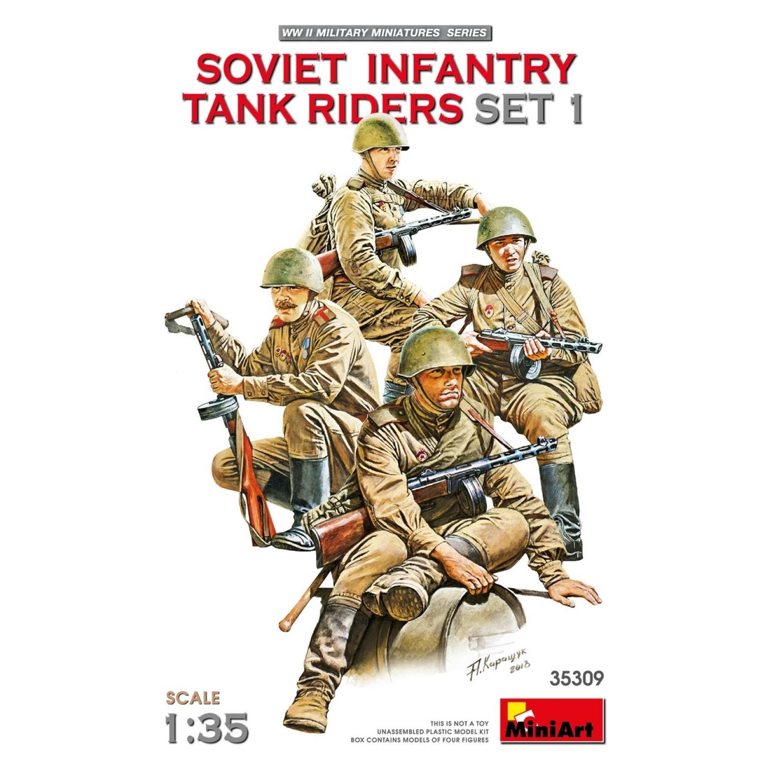 Mini art Soviet Infantry Tank Riders Set 1 (35309)