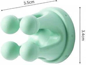 Uplifted Finds Multi Function Silicone Toothbrush And Utility Cable Holder Fleet green 1 Pc