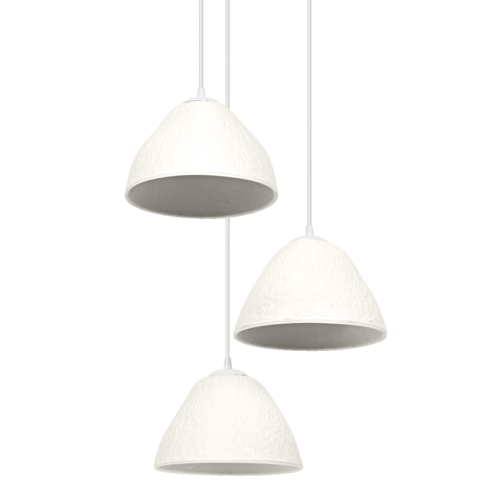 LEDVANCE witte decoratieve hanglamp kameel, metaal en papier-maché, diameter: 43,7 cm, fitting E14