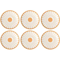 Villeroy & Boch, Tasse, Untertasse Fleur 6 Stück, Gelb, Material: Porzellan (1 x)