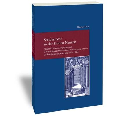 Sonderrecht in der Frühen Neuzeit, Taschenbuch von Thomas Duve, Klostermann, Vittorio, 978-3-465-04057-6