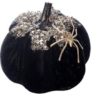 Inspired Deals Spider Pumpkin Halloween Decoration Doll For Spooky Home & Party Decor black