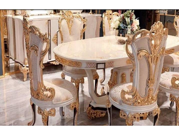 JVmoebel Esszimmerstuhl Barocker Holzstuhl mit eleganter Ästhetik (1 St), Made in Europa