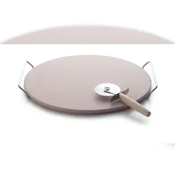 Excelsa Stein Zum Backen Von Pizza Nonsolopizza Keramik 34,5Xh3,5X16 Cm Beige
