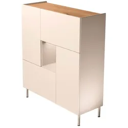 Wohnconcept Highboard Matrixx Lack Cashmere
