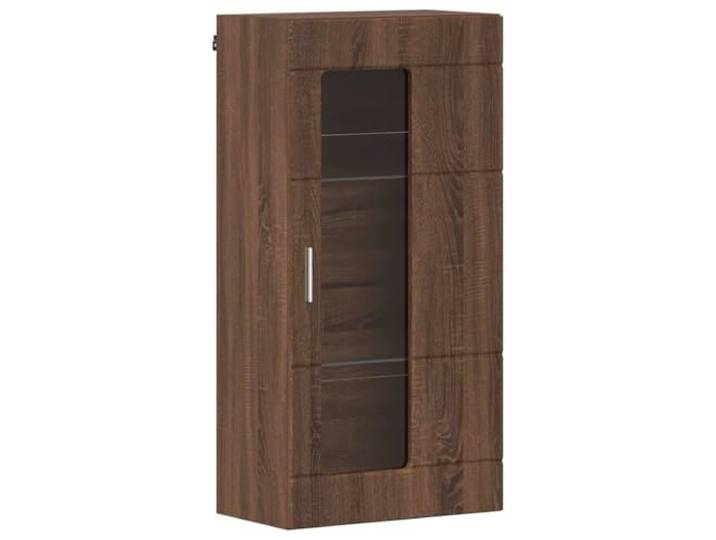 Makastle Wandschrank Braun Eichen-Optik 50x29x100 cm