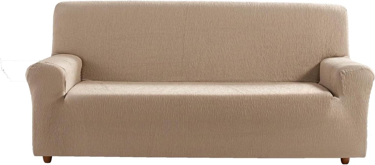 Beige Bankhoes Elastisch - Sofahoes met Jacquard Stof - Bankbeschermer voor 140-170 cm