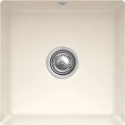 Villeroy und Boch Unterbauspüle 332502KR mit Ablaufgarnitur und Excenterbetätigung, Crema