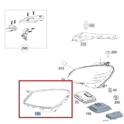 Mercedes-Benz C-Klasse 204 Dichtung Scheinwerfer rechts A2048260158