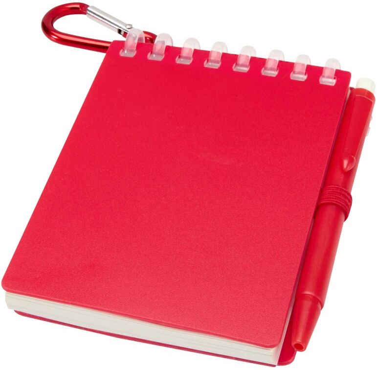 Ensemble carnet et stylo personnalisable à encre noire Mini rouge