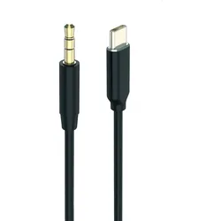 2GO 797219 Audio-Kabel 1 m 3.5mm USB Typ-C Schwarz