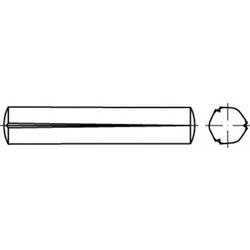TOOLCRAFT TO-5438400 Kegelkerbstift 6 mm Stahl 100 St.