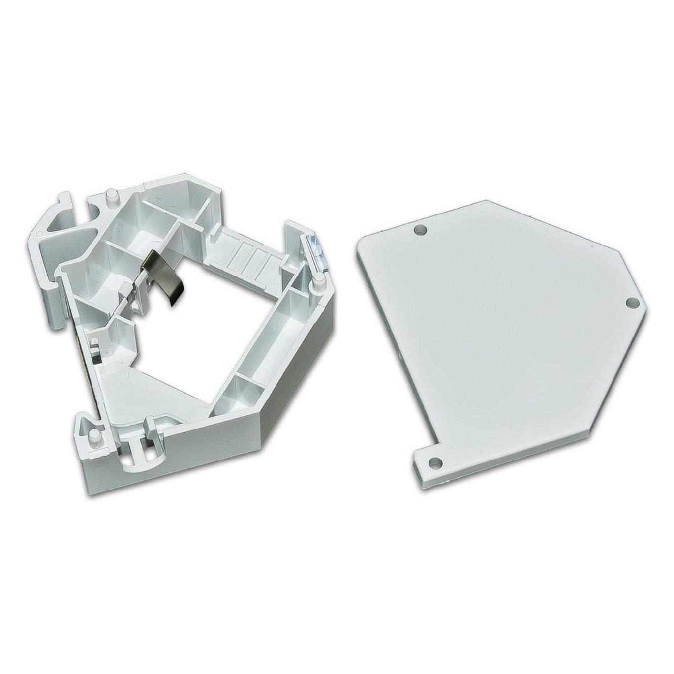 Wirewin Hutschienenhalterung für einen Keystone Jack, Kunststoff Keystone System (Keystone Modulhalter) (WKS DIN RAIL KIT)