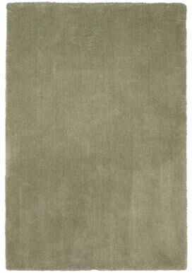 Domani Euphoria Plush Solid Sage Hand-Woven Shag Rug