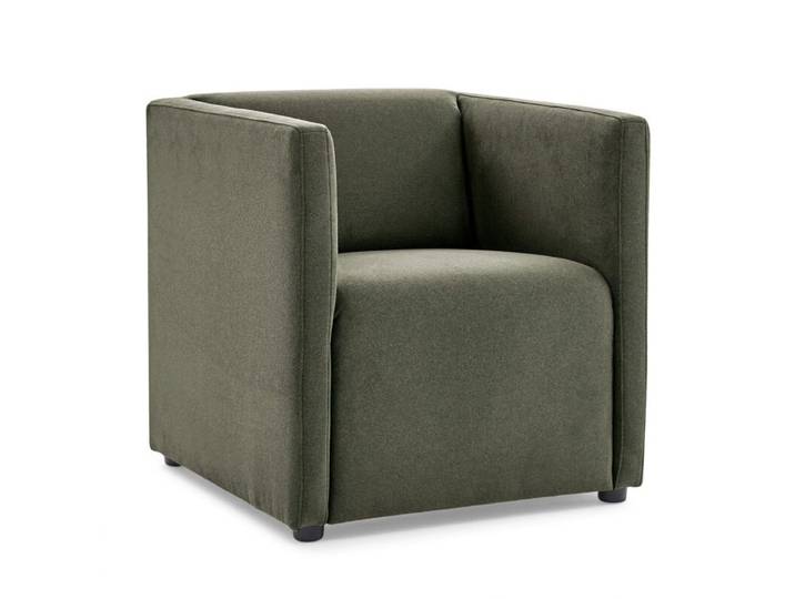 Calizza Interiors Grivola Sessel - Flachgewebe Eco-Soil 156 forest Modern, Zeitlos