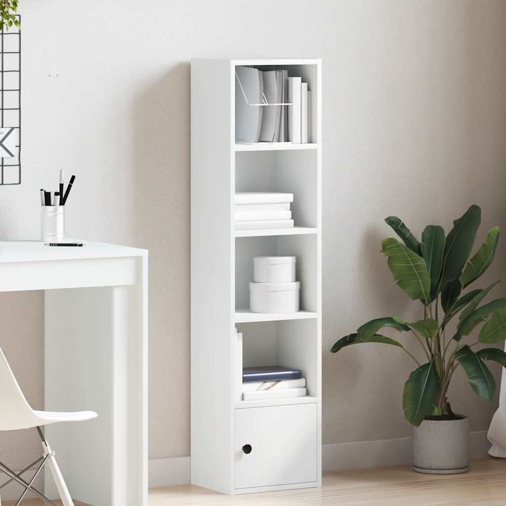 Alpen Home Conary 31cm W Bookcase White (5 Shelves) 127cmH x 31cmW x 24cmD
