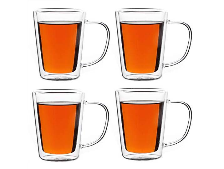 Theeglazen set van 4 elk 250ml dubbelwandig