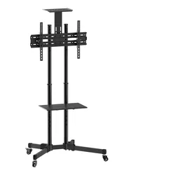 Value Rollständer (50 kg, 37" - 70"), TV Ständer, Schwarz