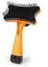Happy Pet Pantry Self Cleaning Pet Grooming Brush For Dogs & Cats With One Click Hair Release orange