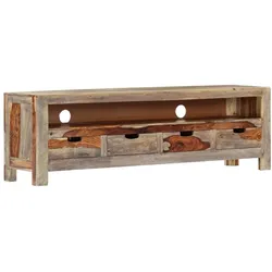 vidaXL TV-Schrank 130x30x40 cm Massivholz Akazie