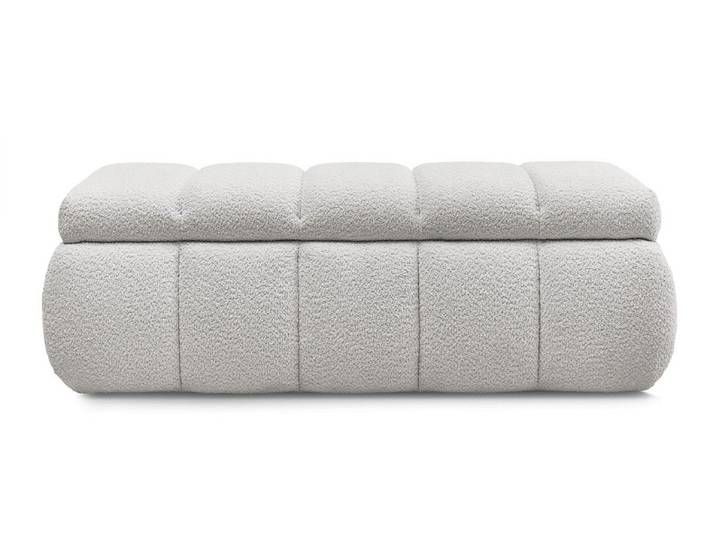 Bettkasten BOBOCHIC DENALI Boucle-Stoff hellgrau
