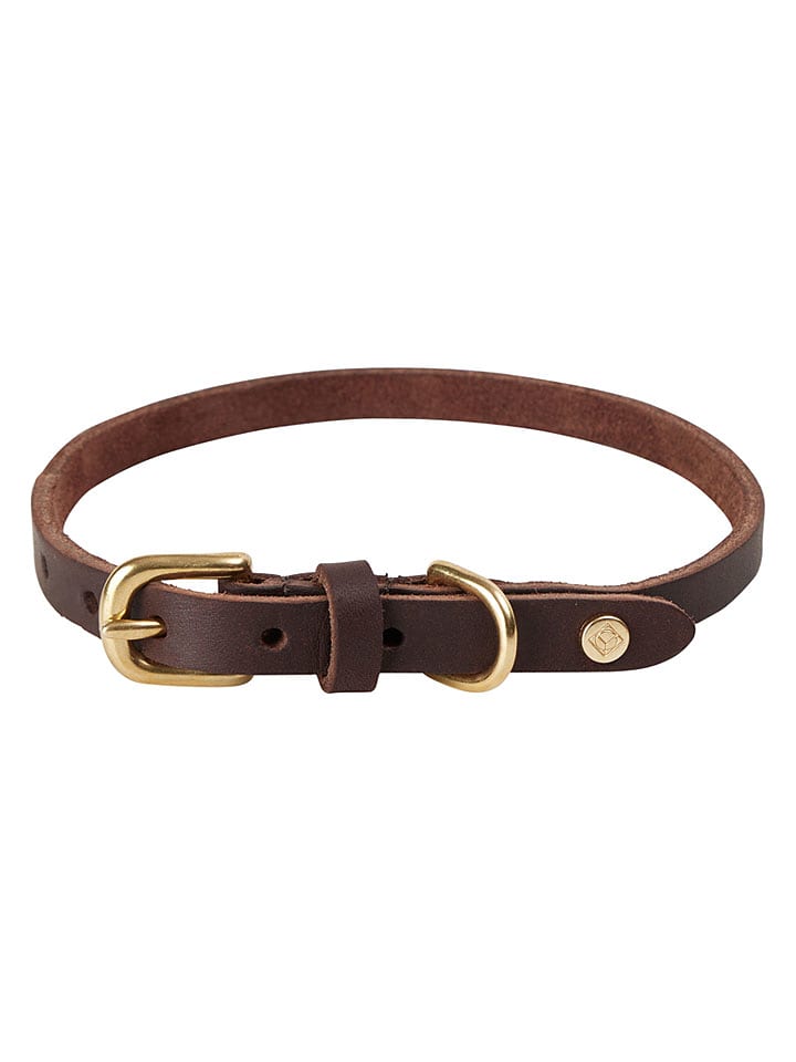 OYOY living design Leder-Hundehalsband "Robin" in Braun - (L)52 cm - onesize