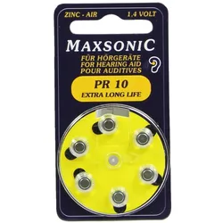Batterien F.hörgeräte Maxsonic PR10 6 St