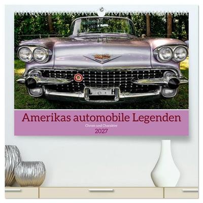 Amerikas automobile Legenden (hochwertiger Premium Wandkalender 2027 DIN A2 quer), Kunstdruck in Hochglanz