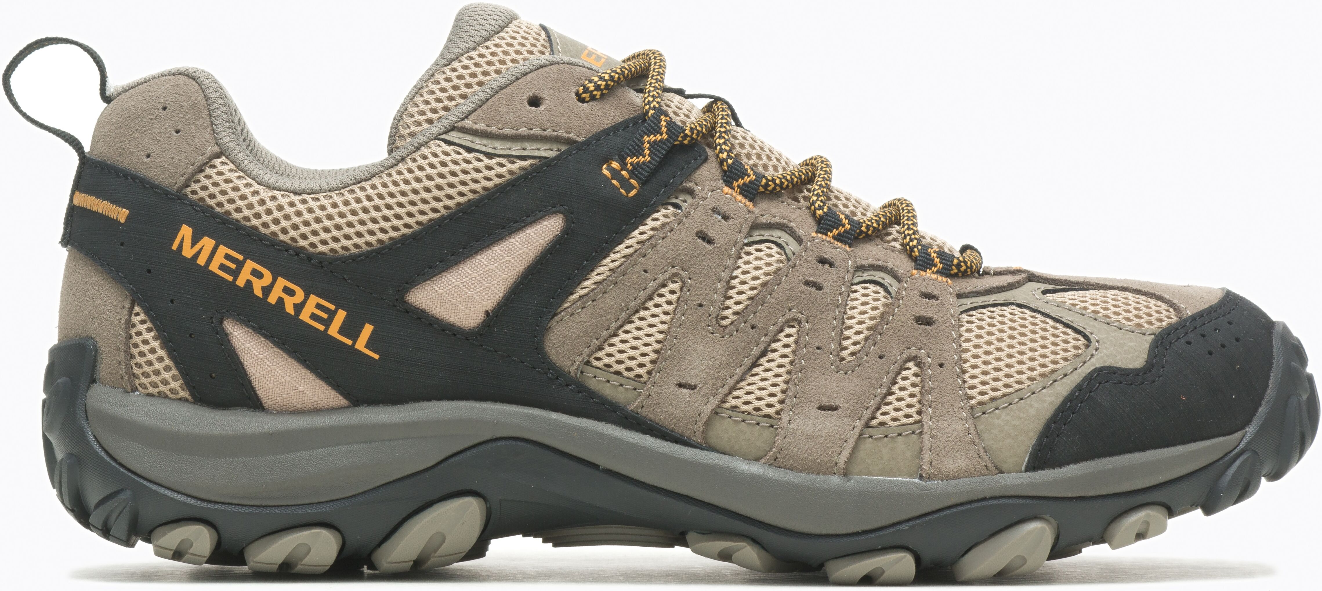 Wanderschuh MERRELL "ACCENTOR 3", Herren, Gr. 47, atmungsaktiv, pecan, Leder, Textil, Schuhe Wanderschuh, atmungsaktiv pecan 47, atmungsaktiv