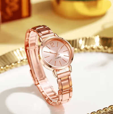 Inspire Essentials Luna Grace Stainless Steel Women Quartz Watch With Simple Circular Dial b