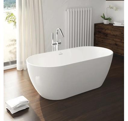Jungborn Freistehende Badewanne TWO 80 x 170 cm weiß glänzend
