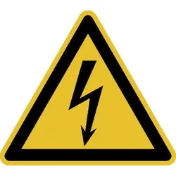 SafetyMarking® Warnaufkleber Warnung vor elektrischer Spannung 20 cm x 20 cm