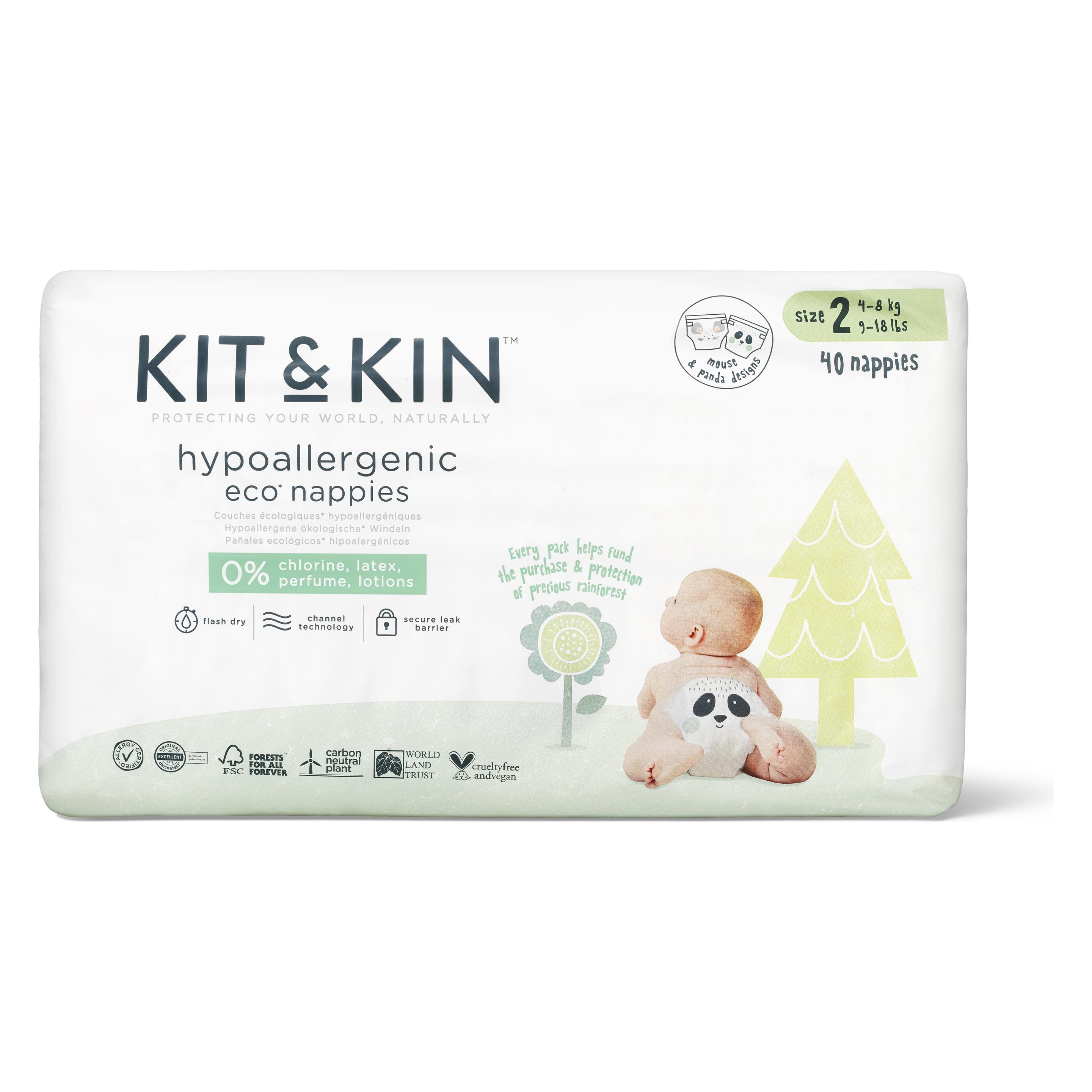 Kit & Kin Nappies (Gr. 2, Tragepack, 40 Stk.) (KKS2NAPPIESRL)
