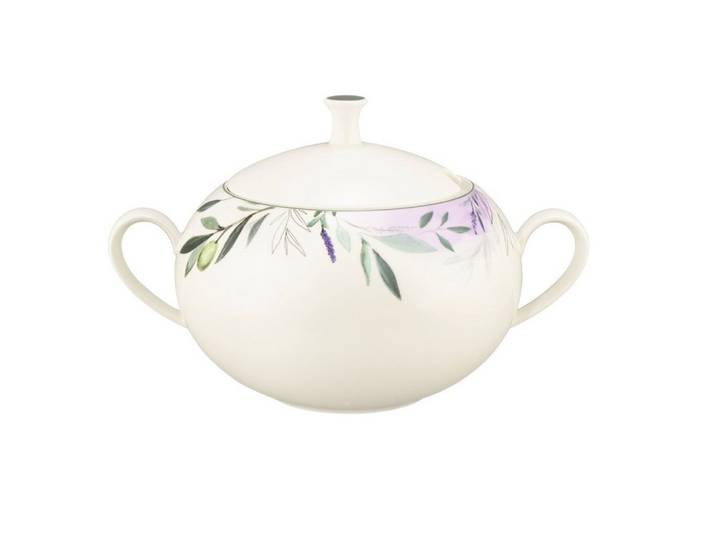 Seltmann Weiden Schüssel Seltmann Weiden Savona Fine Diamond Provence Terrine mit Deckel 3,30 l, Porzellan, (Packung)