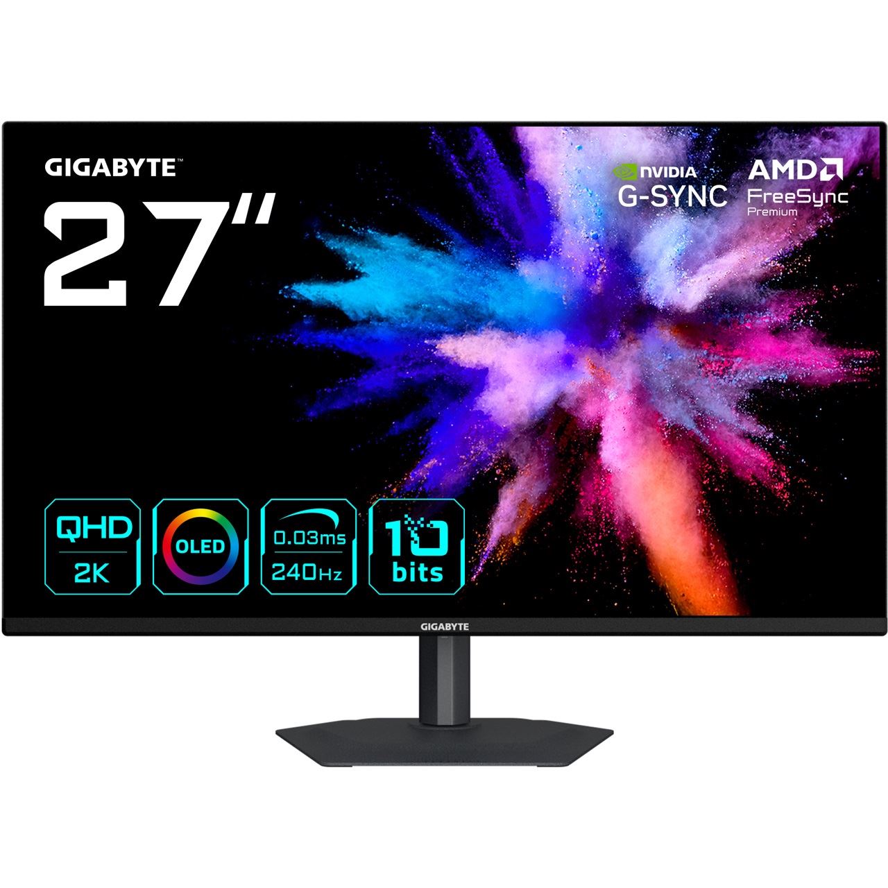 27" (68,58cm) Gigabyte GO27Q24A schwarz 2560x1440 1xDisplayPort 1.4 / 2x HDMI 2.1