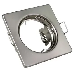 GTV Einbaurahmen Einbauringe Decken-Spots Rahmen Quadrat inox PARMA OP-PAST2-02