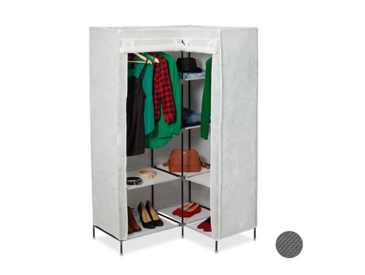Relaxdays 2xArmoire de coins en tissu