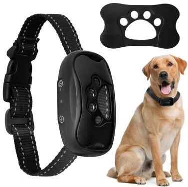Uplift Picks QuietPaw Rechargeable Ultrasonic Anti Bark Dog Training Collar black