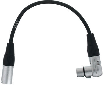 the sssnake SK233-0,3 angled XLR Patch FM Schwarz