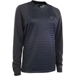ION Damen T-Shirt W BIKE TEE JERSEY SCRUB LS, Größe S in Schwarz Schwarz
