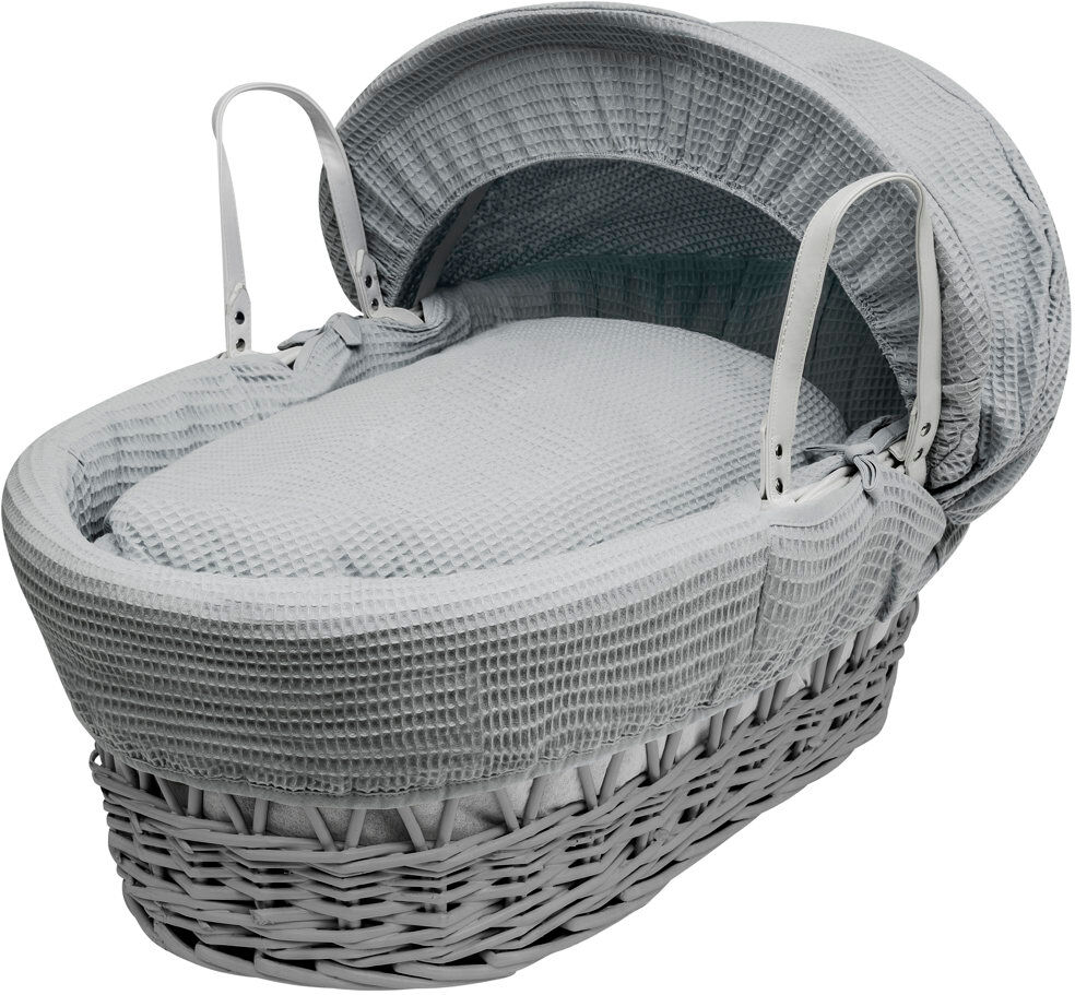 Kinder Valley Moses Basket with Bedding with Mattress 50cm H X 46cm W X 83cm L