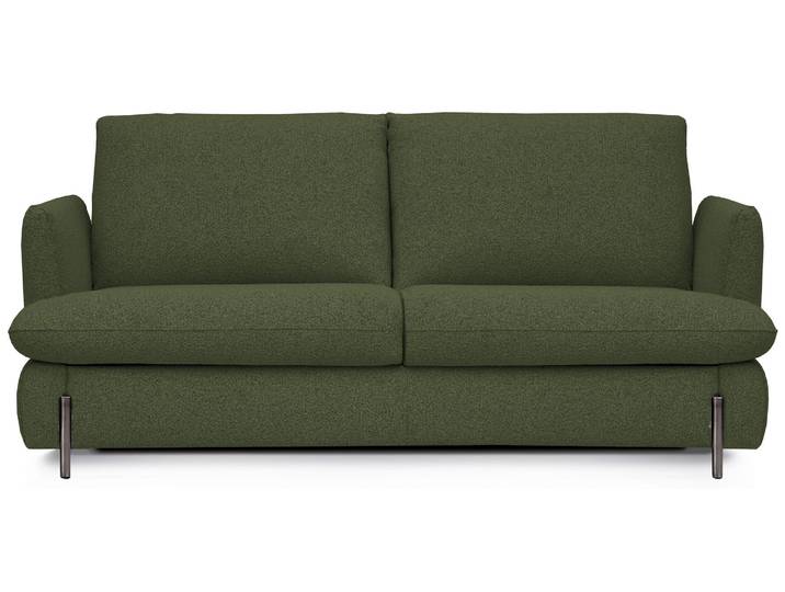 REIMS - Canapé convertible 4 places - Tissu bouclette, Kaki