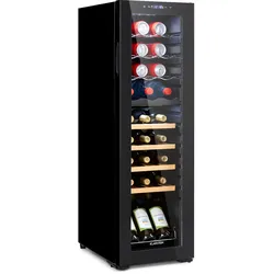 Bovella 27 Duo+ Zweizonen-Weinkühlschrank 74l 27 Fl. Glastür